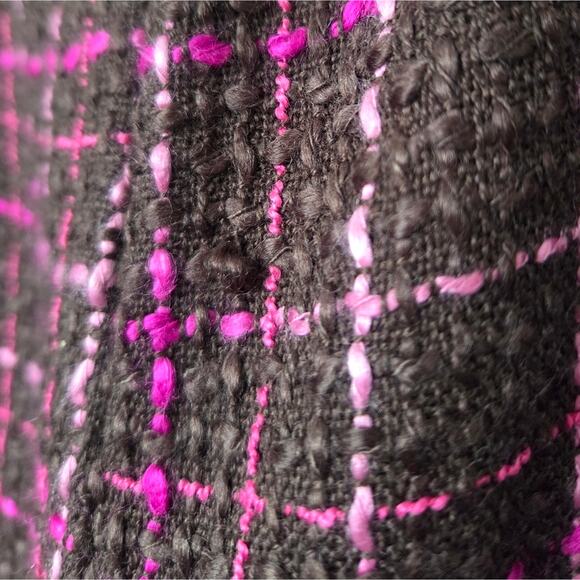 Majorelle Brown Pink Tweed Pants Gold and Pearl Button Xsmall NWT - Picture 8 of 9